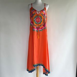 Ruby Yaya Embroidered Maxi Dress - sz XL